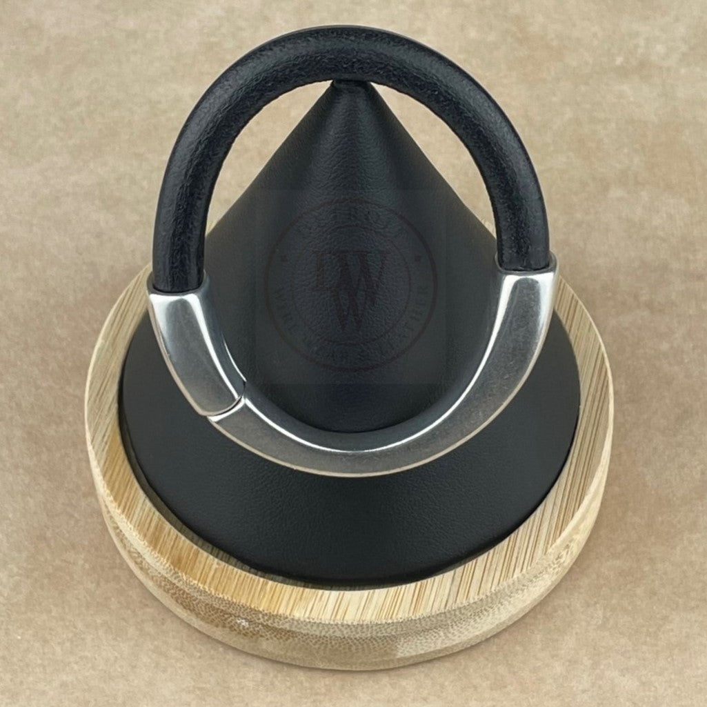 Black Leather Unisex Arena Bracelet-1