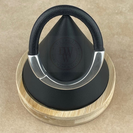 Black Leather Unisex Arena Bracelet-1