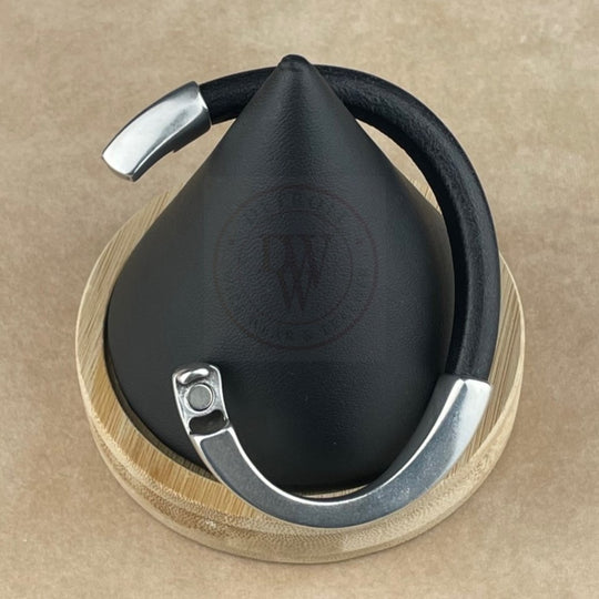 Black Leather Unisex Arena Bracelet-6