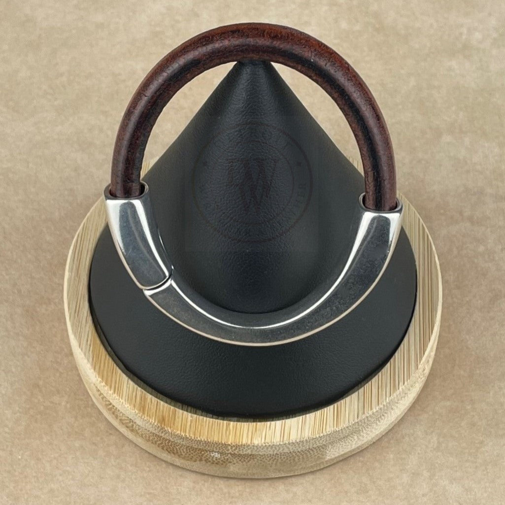 Distressed Brown Leather Unisex Arena Bracelet-1