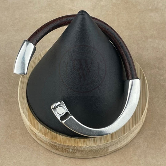 Distressed Brown Leather Unisex Arena Bracelet-6