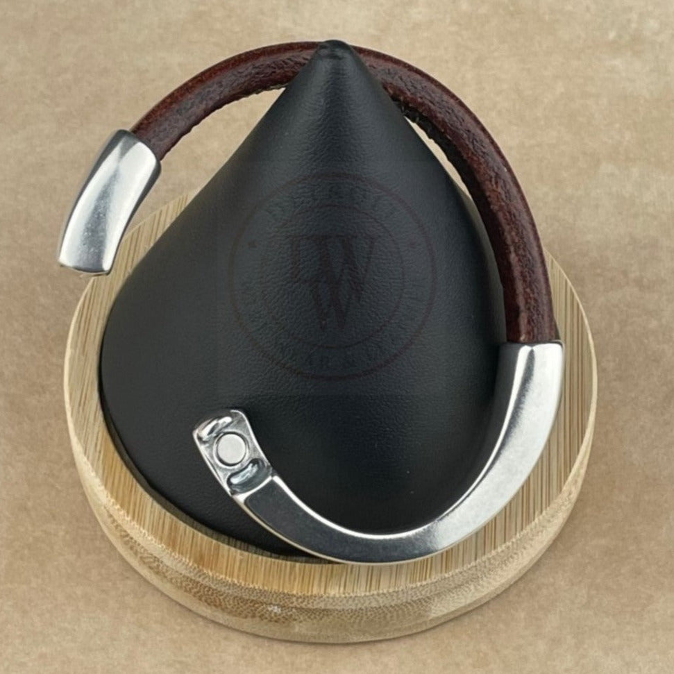 Distressed Whiskey Leather Unisex Arena Bracelet-5