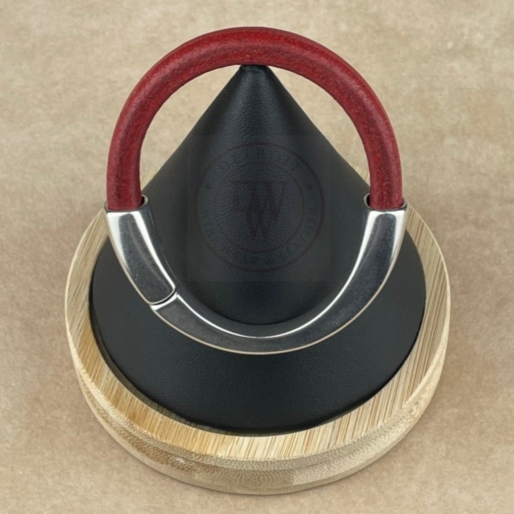 Distressed Red Leather Unisex Arena Bracelet-1