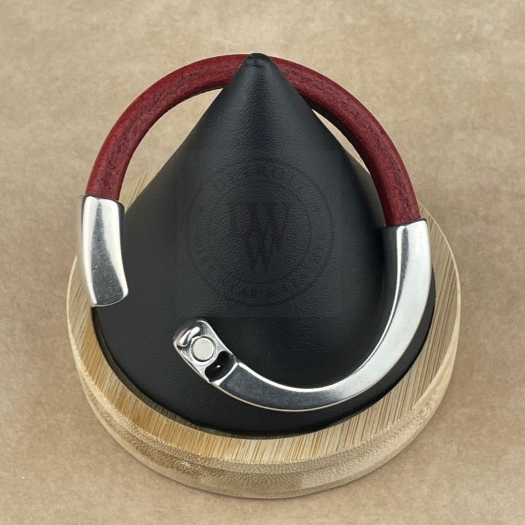 Distressed Red Leather Unisex Arena Bracelet-6