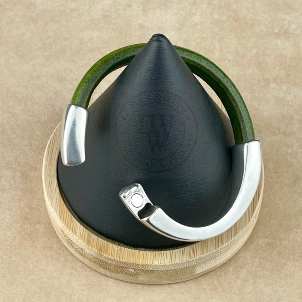 Distressed Grass Green Leather Unisex Arena Bracelet-6