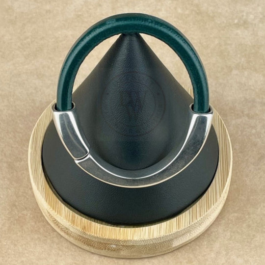 Midnight Green Leather Unisex Arena Bracelet-1