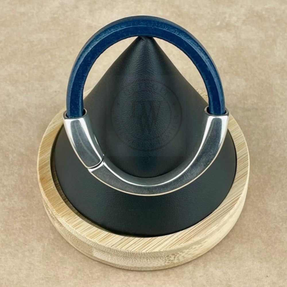 Dark Navy Blue Leather Unisex Arena Bracelet-1