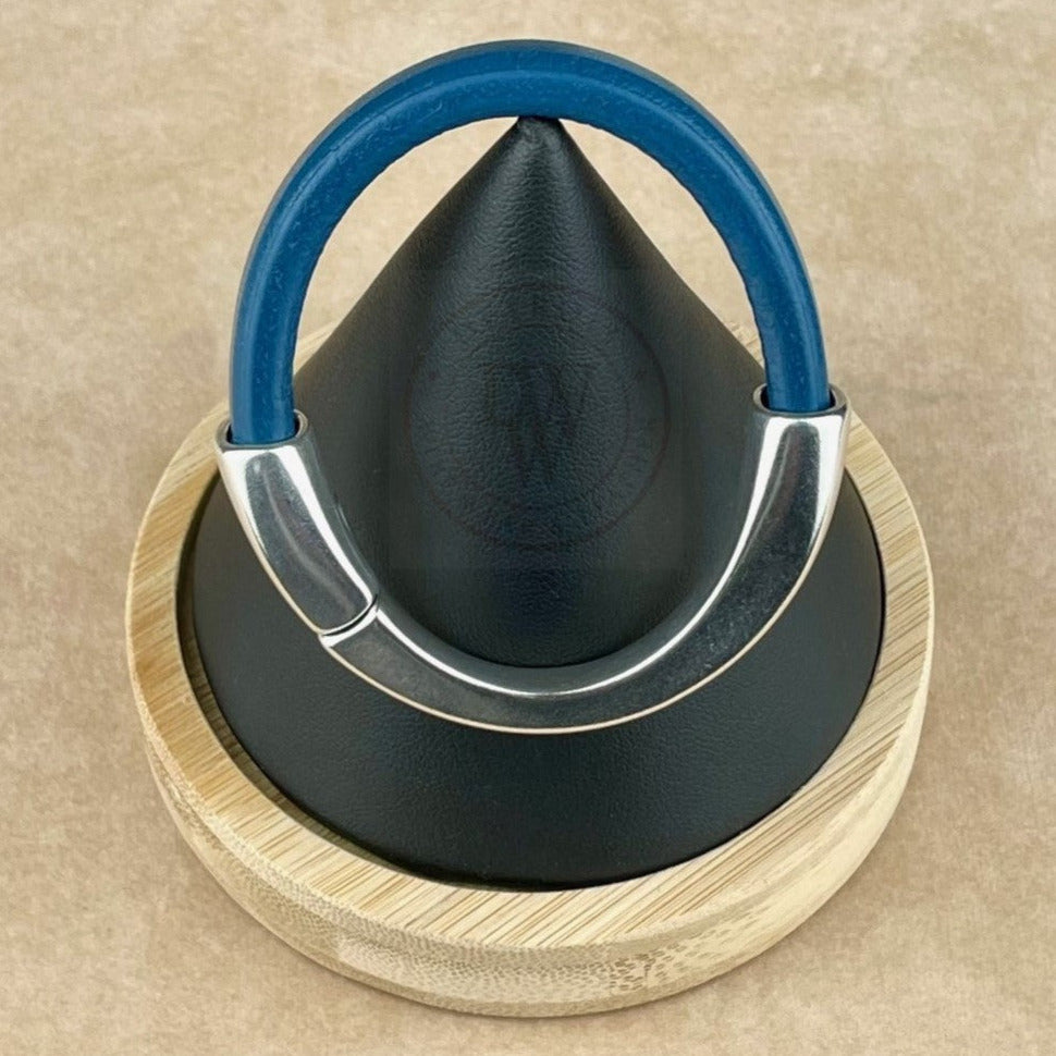 Atlantic Blue Leather Unisex Arena Bracelet -1