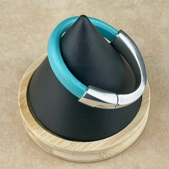 Turquoise Leather Unisex Arena Bracelet -3