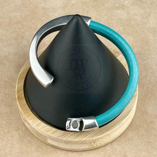 Turquoise Leather Unisex Arena Bracelet -6