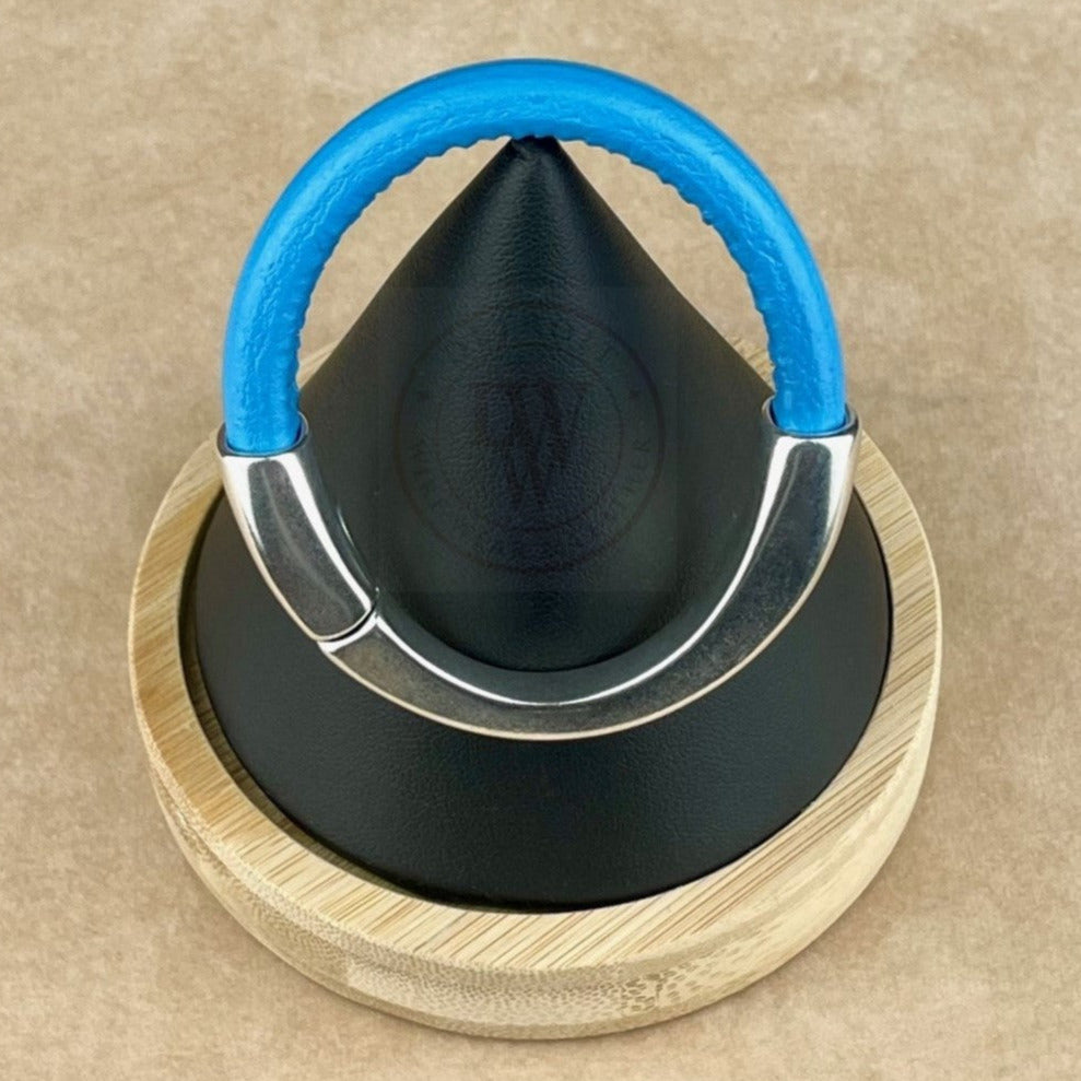 Sky Blue Leather Unisex Arena Bracelet-1