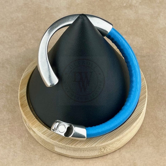 Sky Blue Leather Unisex Arena Bracelet-5