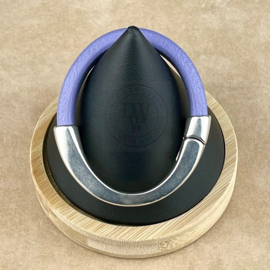 Lilac Leather Unisex Arena Bracelet -4