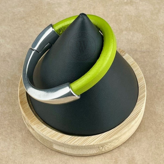 Pistachio Leather Unisex Arena Bracelet -2