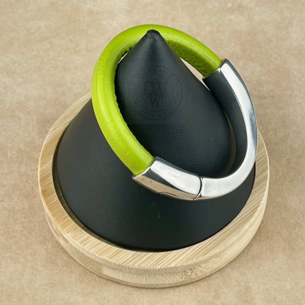 Pistachio Leather Unisex Arena Bracelet -3