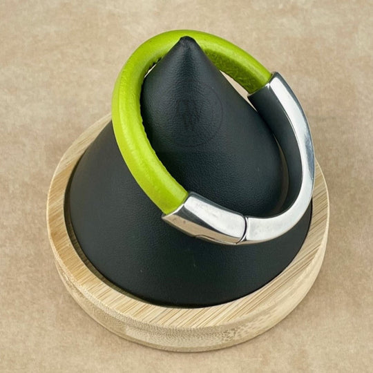 Pistachio Leather Unisex Arena Bracelet -3