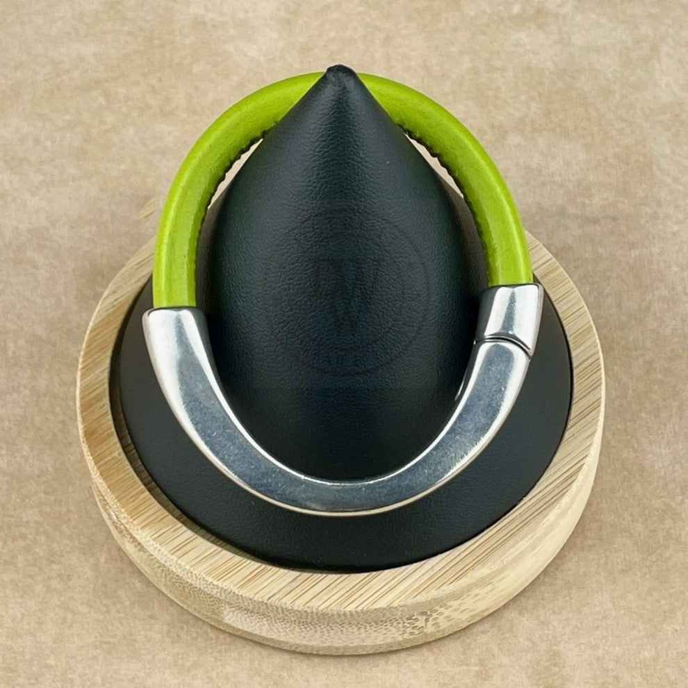 Pistachio Leather Unisex Arena Bracelet -4