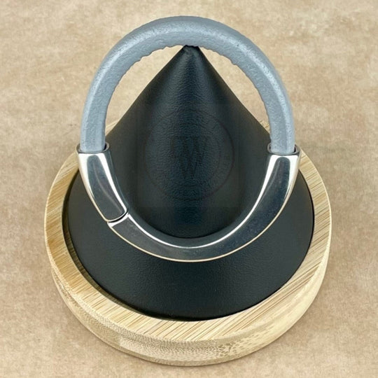 Light Grey Leather Unisex Arena Bracelet-1