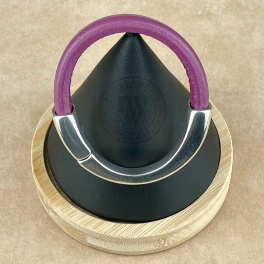 Plum Leather Unisex Arena Bracelet -1