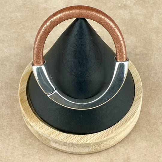 Matte Metallic Bronze Leather Unisex Arena Bracelet-1