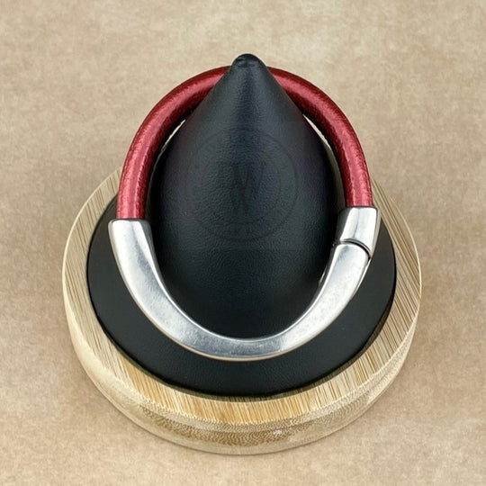 Metallic Copper Leather Unisex Arena Bracelet-4