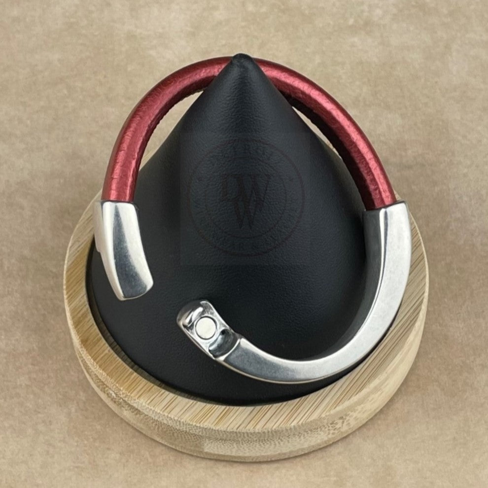 Metallic Copper Leather Unisex Arena Bracelet-6