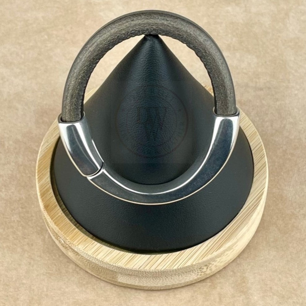 Metallic Gunmetal Leather Unisex Arena Bracelet-1