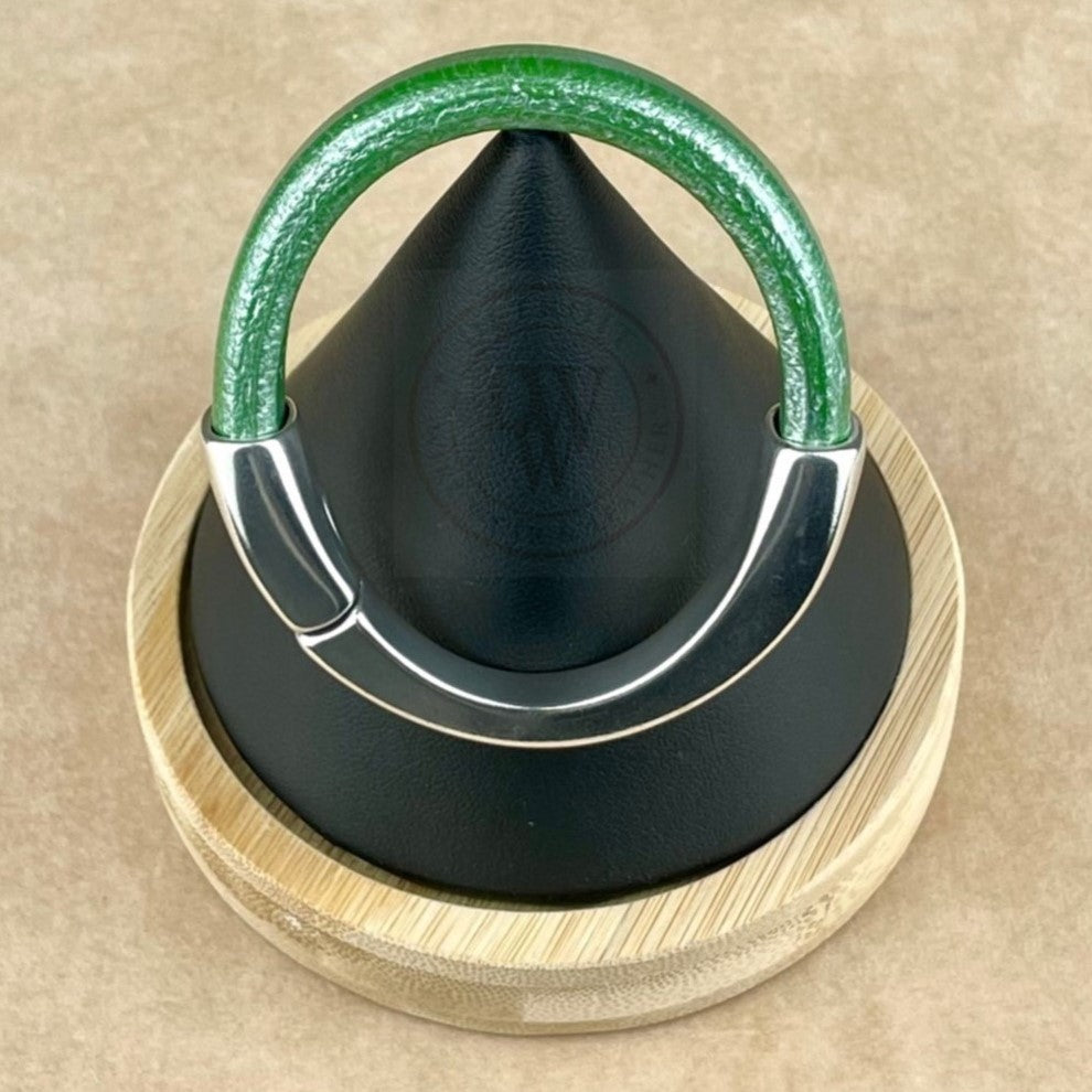 Metallic Kelly Green Leather Unisex Arena Bracelet-1