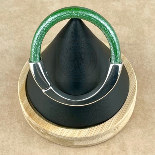 Metallic Kelly Green Leather Unisex Arena Bracelet-1