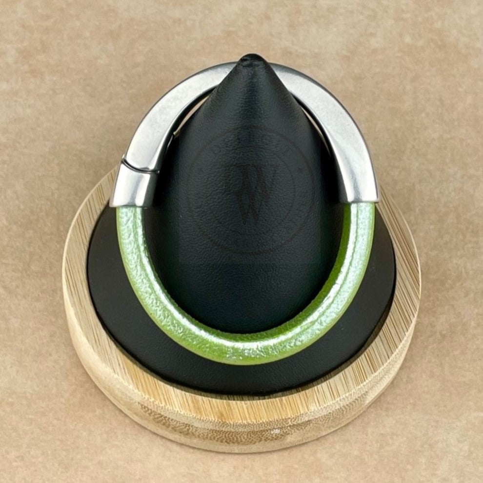 Metallic Pistachio Leather Unisex Arena Bracelet -4