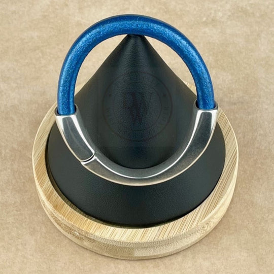 Metallic Cobalt Leather Unisex Arena Bracelet-1