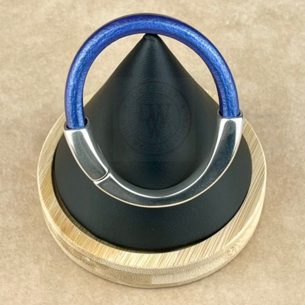 Metallic Amethyst Leather Unisex Arena Bracelet-1