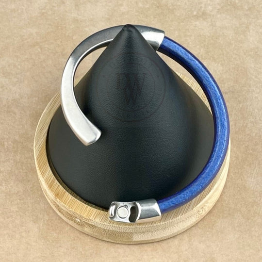 Metallic Amethyst Leather Unisex Arena Bracelet-5