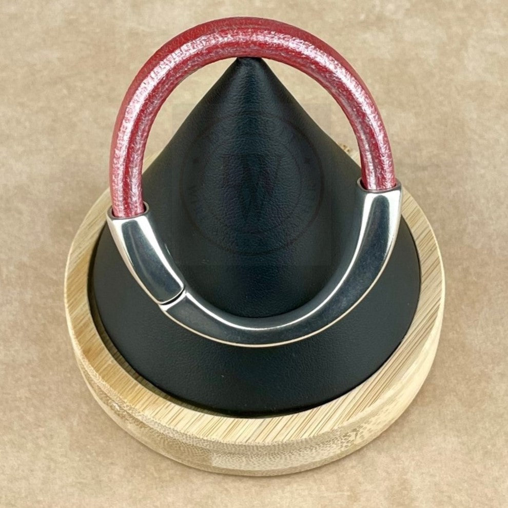 Metallic Coral Leather Unisex Arena Bracelet-1