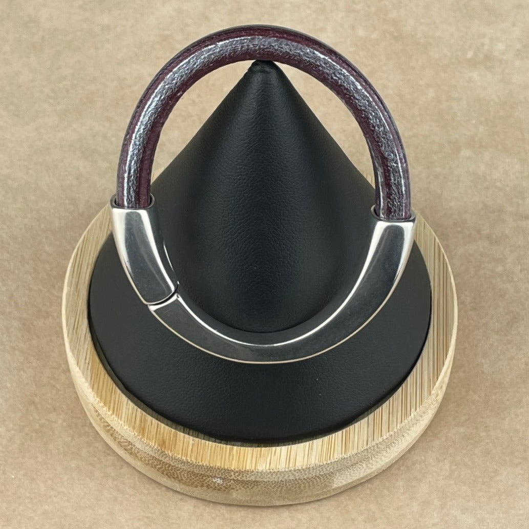 Metallic Grape Leather Unisex Arena Bracelet-1