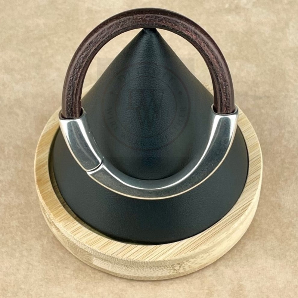 Metallic Burgundy Leather Unisex Arena Bracelet-1