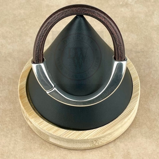 Metallic Burgundy Leather Unisex Arena Bracelet-1