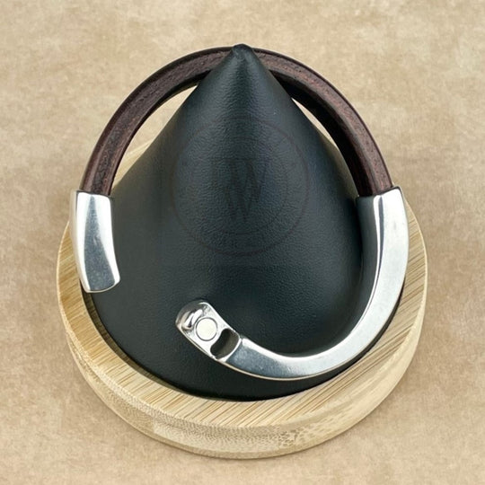 Metallic Burgundy Leather Unisex Arena Bracelet-6