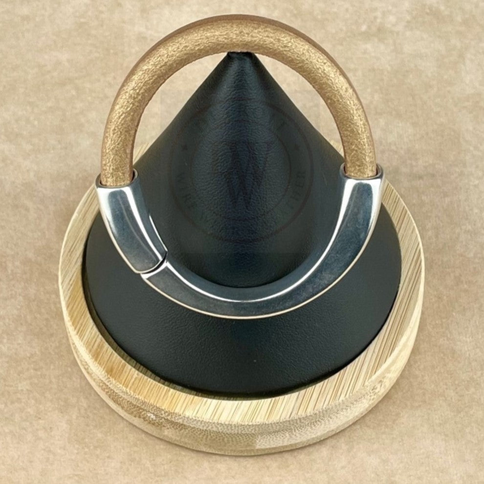 Matte Metallic Gold Leather Unisex Arena Bracelet-1