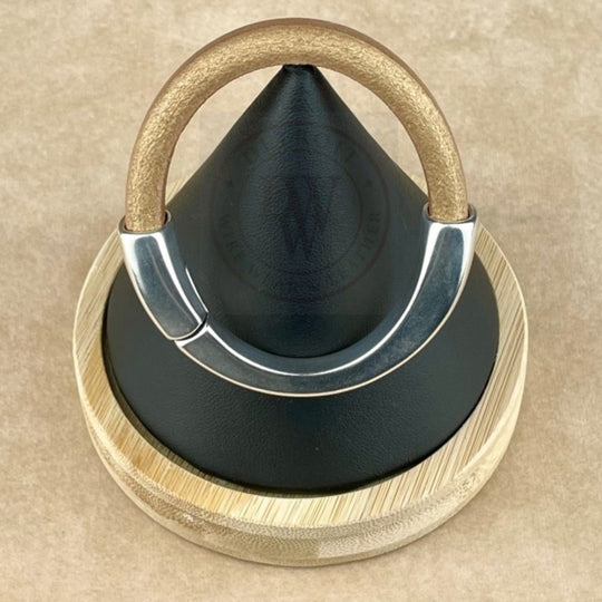 Matte Metallic Gold Leather Unisex Arena Bracelet-1