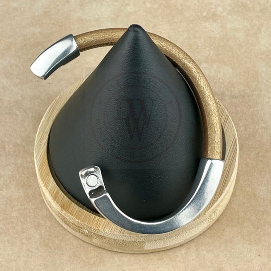 Matte Metallic Gold Leather Unisex Arena Bracelet-6