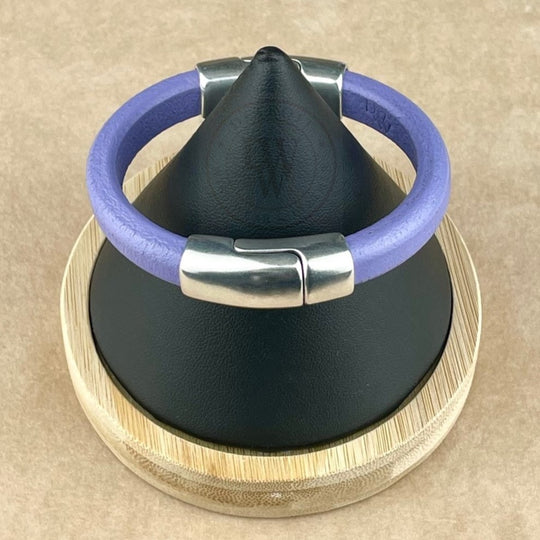 Lilac Leather Unisex Cobo Bracelet -1